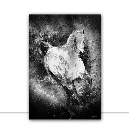 Horses Aquarela III P&B por Joel Santos -  CATEGORIAS