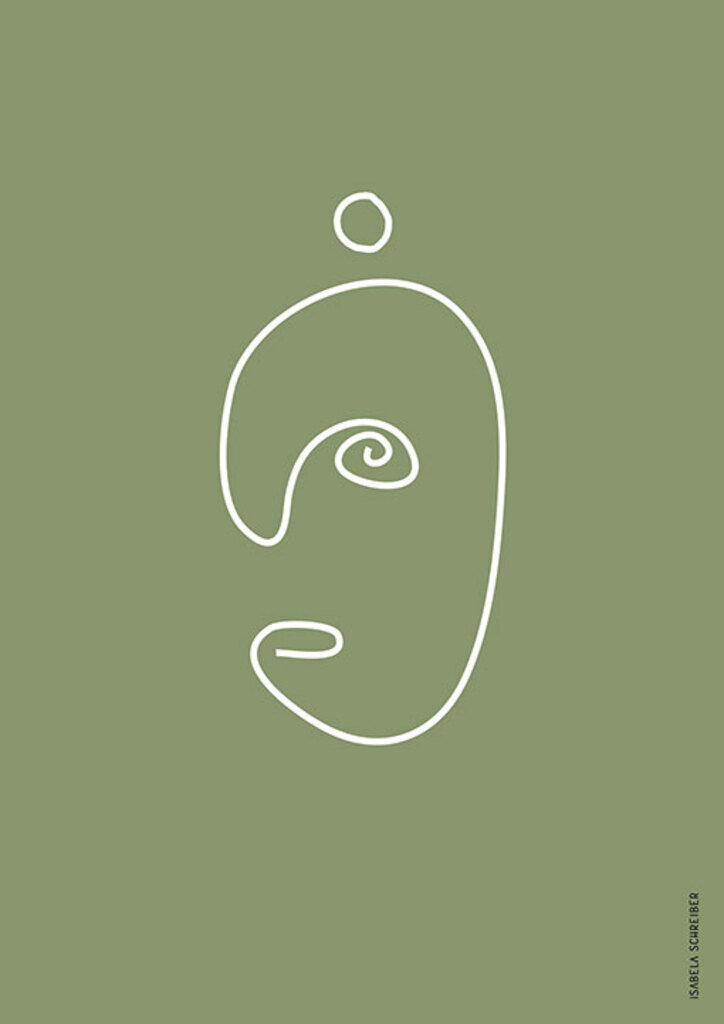 Quadro Abstract Face 01 por Isabela Schreiber -  CATEGORIAS