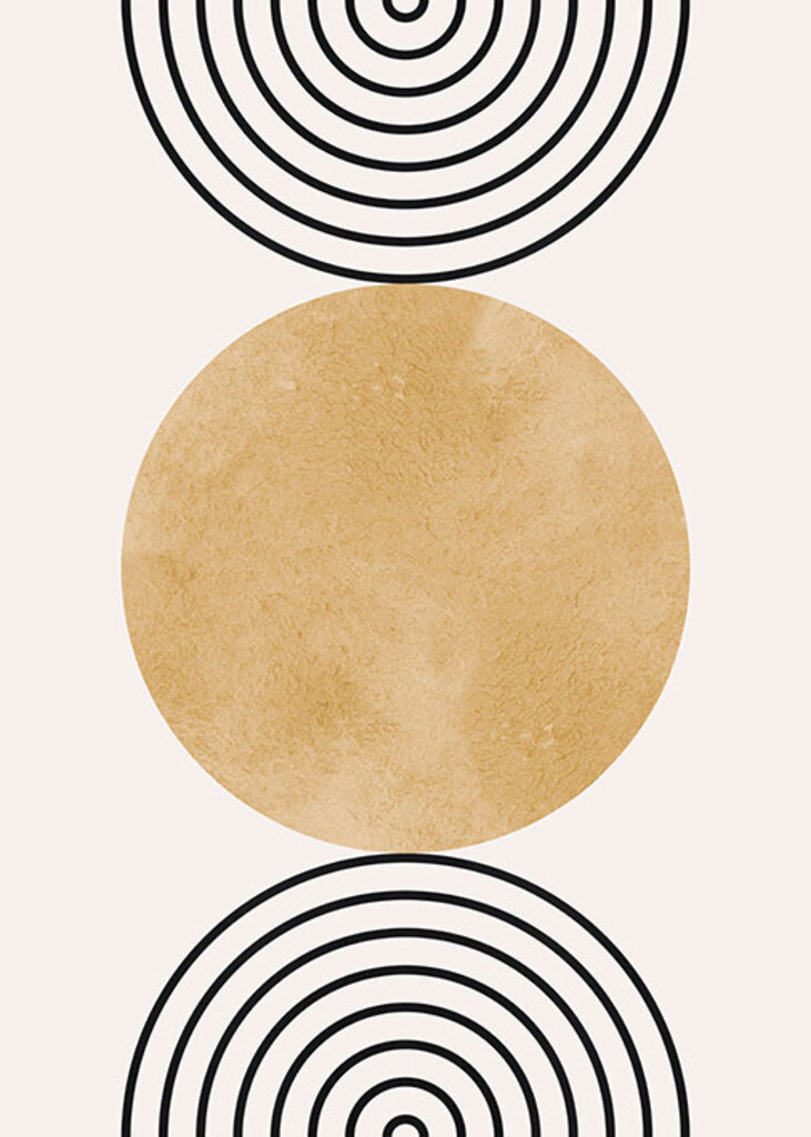Quadro Aquarela de círculos F por Vitor Costa -  CATEGORIAS