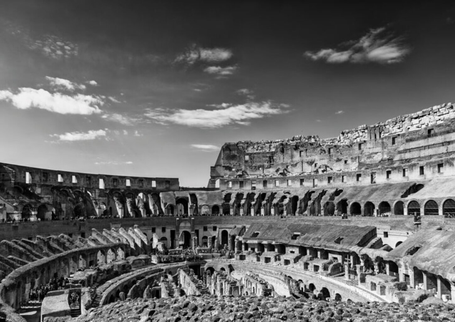 Quadro Colosseo (Interno II) P&B por André Pizzolo -  CATEGORIAS