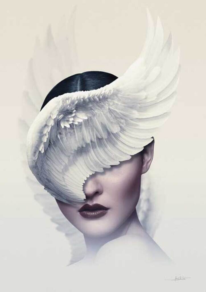 Quadro Woman Mask por Joel Santos - Ammo Quadros I A galeria com os quadros  certos para decorar seus ambientes
