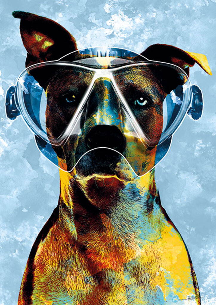 Quadro Diving Dog por Joel Santos -  CATEGORIAS