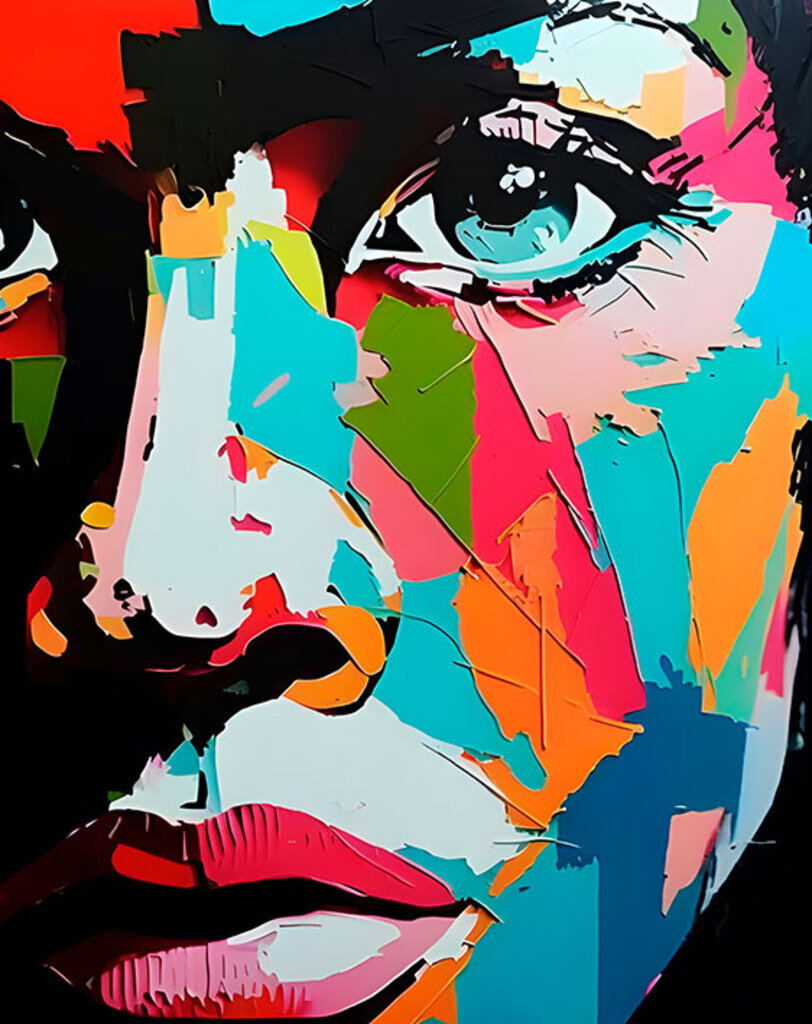 Quadro Face To Face Color por Ajw -  CATEGORIAS
