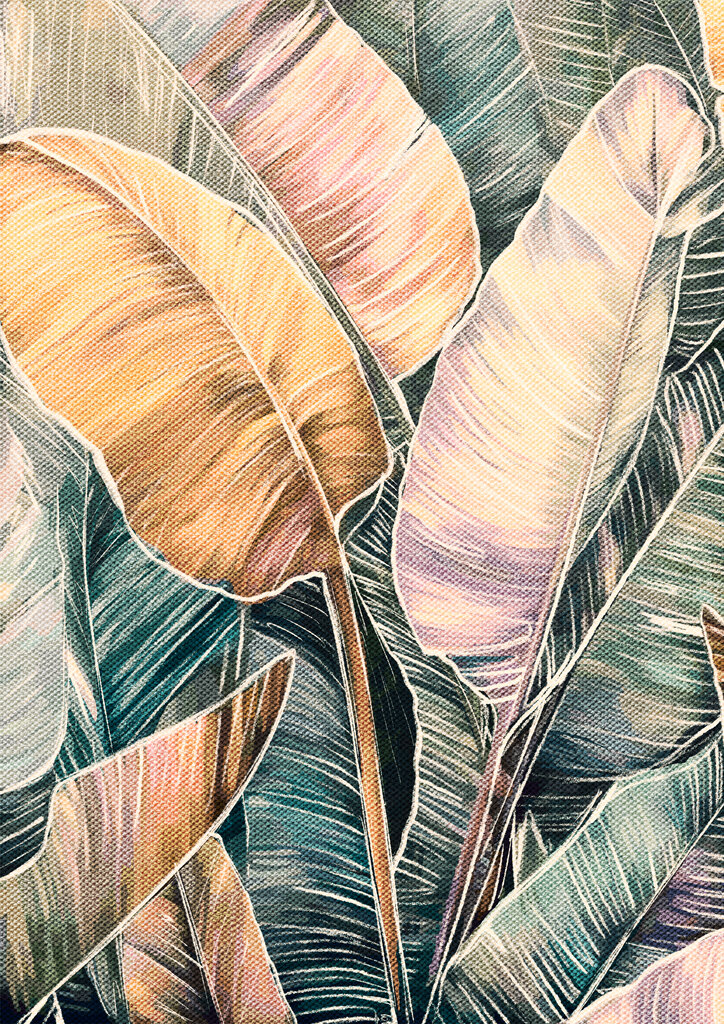 Quadro Folhas Musa I por Joel Santos -  CATEGORIAS