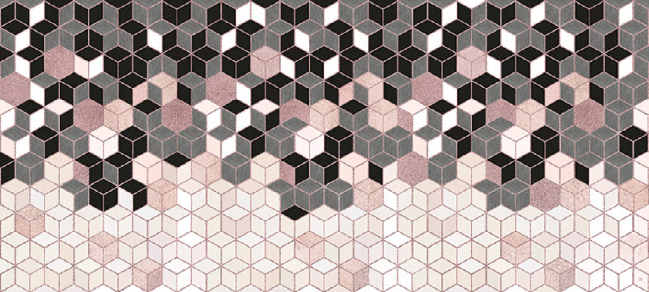 Quadro Geometric Grey Panorâmico por Joel Santos -  CATEGORIAS