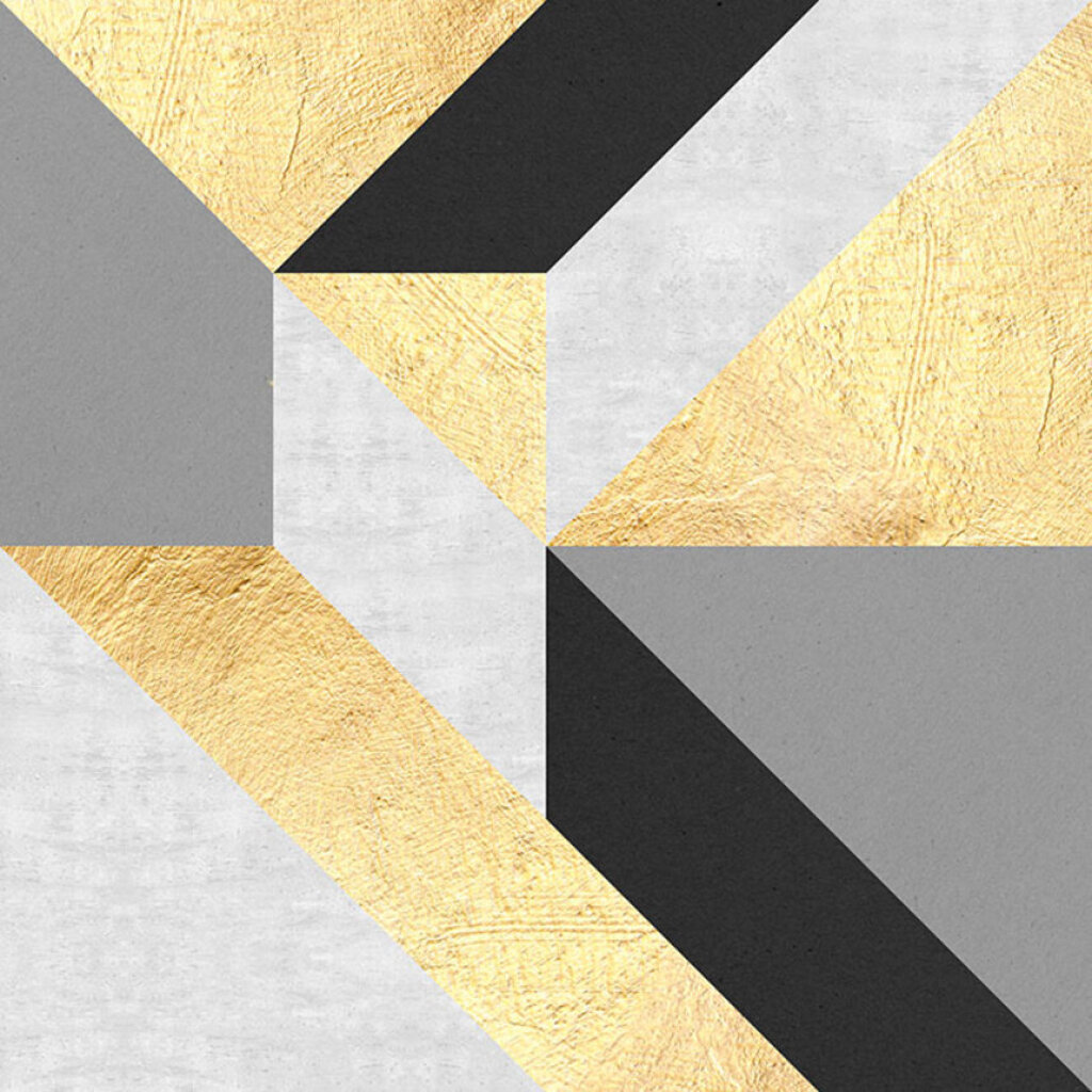 Quadro Gold And Marble Geometry 01 por Vitor Costa -  CATEGORIAS