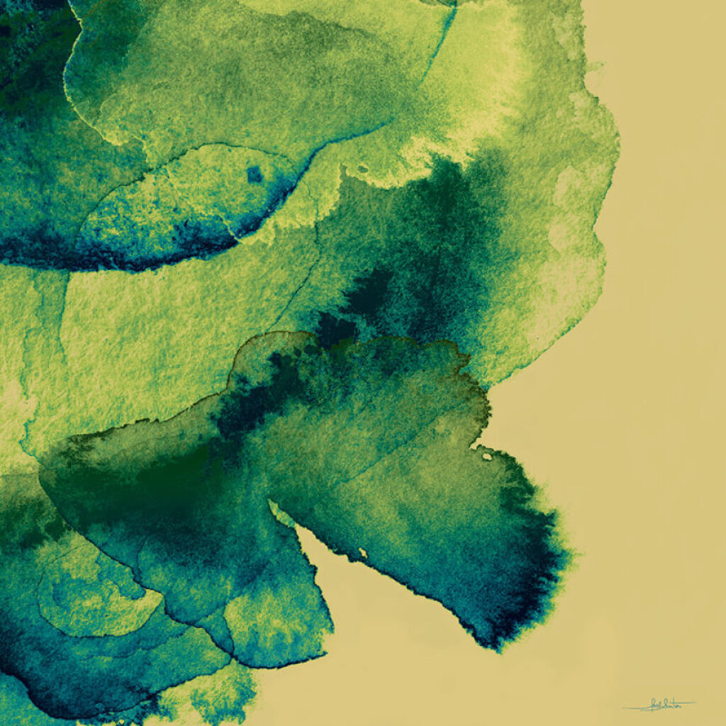 Quadro Ilusion watercolor Green I por Joel Santos -  CATEGORIAS