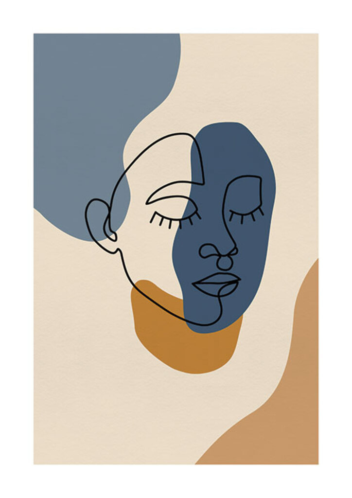 Quadro Line Faces II por Elli Arts - Marco Antonio Pereira Silva