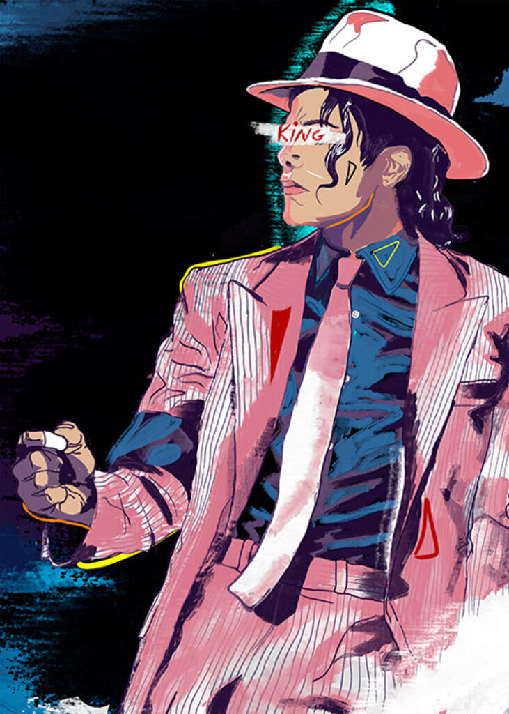 Quadro MJ por Victor Symon -  CATEGORIAS