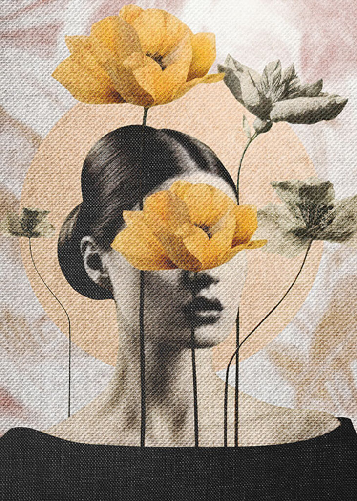 Quadro Woman collage por Renato Muniz -  CATEGORIAS