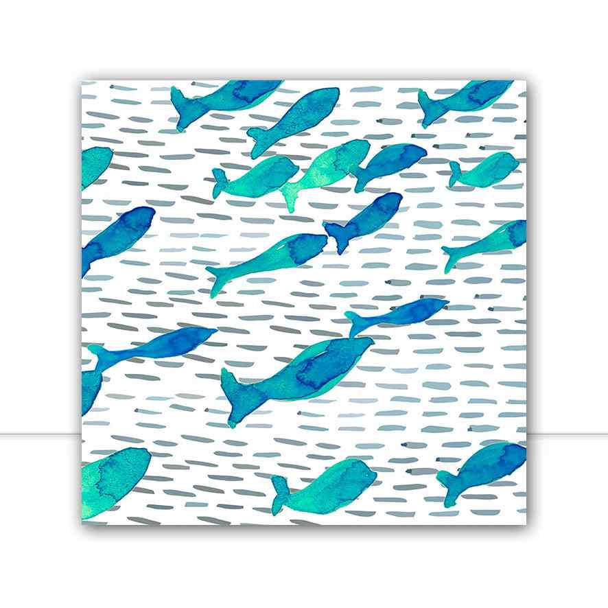 Quadro Peixinhos azuis por Sussu e Juju -  CATEGORIAS