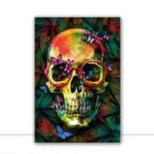 Skull Botanical Pop por Joel Santos