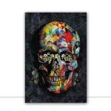 Quadro Skull Colours I por Joel Santos