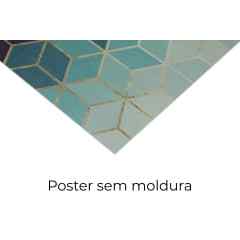 Quadro Encontro Triangulares Preto por Larissa Ferreira