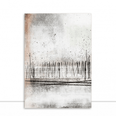 Quadro Abstrato Neutro e Cinza por Mmaiaart