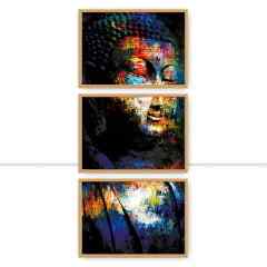 Conjunto de Quadros Buddha Color Trio II por Joel Santos -  AMBIENTES