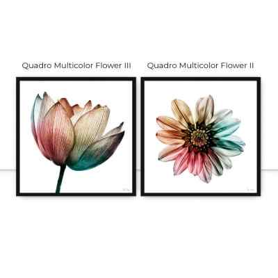 Conjunto de Quadros Multicolor Flower por Juliana Bogo -  AMBIENTES