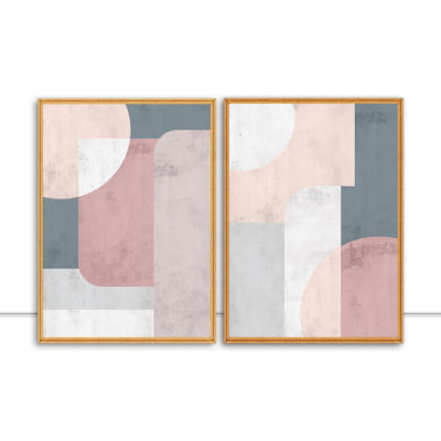 Conjunto de quadros Colorful I e II por Fer Harbs -  AMBIENTES