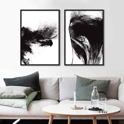 Conjunto de quadros Dark explosion & Feeling por Art Tonial