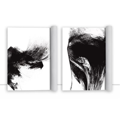 Conjunto de quadros Dark explosion & Feeling por Art Tonial -  AMBIENTES