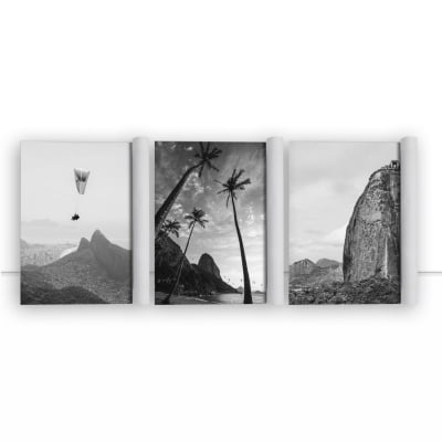 Conjunto de quadros Trio Rio de Janeiro por Guilherme Pessanha -  AMBIENTES