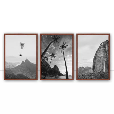 Conjunto de quadros Trio Rio de Janeiro por Guilherme Pessanha -  AMBIENTES