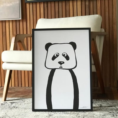 Quadro Panda Baby por Joel Santos - 42x60cm (A2)