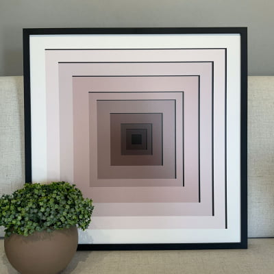 Quadro Geometric Square V por Patricia Costa - 52x52cm