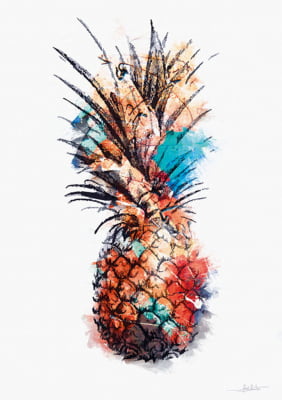 Pineapple Draw Art por Joel Santos