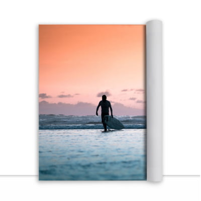 Quadro A silhueta do Surfe por HitTheRoadFred -  CATEGORIAS