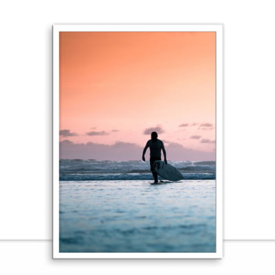 Quadro A silhueta do Surfe por HitTheRoadFred -  CATEGORIAS