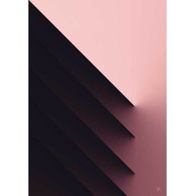 Quadro Abstract Slit Roseé IV por Joel Santos -  CATEGORIAS