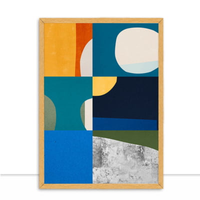 Quadro Abstrato Colagem E Minimalista 01 por Vitor Costa -  CATEGORIAS