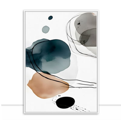 Quadro Aquarela Blue 3 por Ajw -  CATEGORIAS