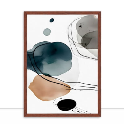 Quadro Aquarela Blue 3 por Ajw -  CATEGORIAS