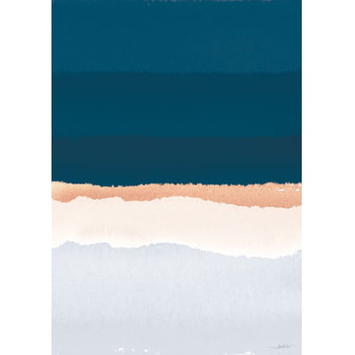Quadro Aquarela Blue I por Joel Santos -  CATEGORIAS