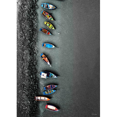 Quadro Barcos Molhe do Zimbros por Gleison Jayme