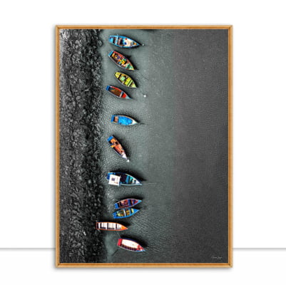 Quadro Barcos Molhe do Zimbros por Gleison Jayme -  CATEGORIAS