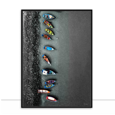 Quadro Barcos Molhe do Zimbros por Gleison Jayme -  CATEGORIAS