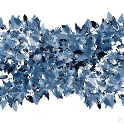 Quadro Blue and Blue por Isadora Fabrini
