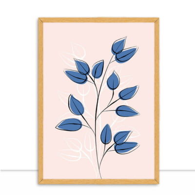 Quadro Blue Plant por Martina Pavlova -  CATEGORIAS