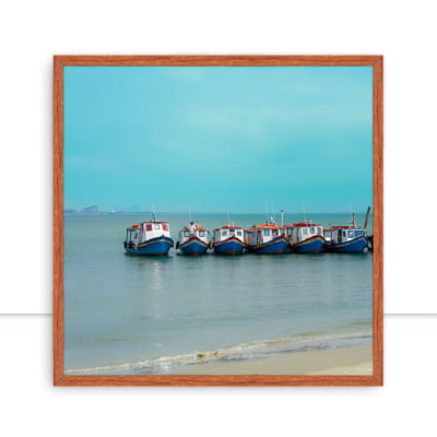 Quadro Cais Barcos Ilha Do Mel por Solange Piermann -  CATEGORIAS
