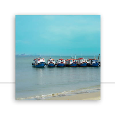 Quadro Cais Barcos Ilha Do Mel por Solange Piermann -  CATEGORIAS