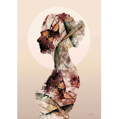 Quadro Camouflaged Silhouet Woman II por Joel Santos -  CATEGORIAS