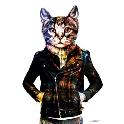 Quadro Cat Style por Joel Santos
