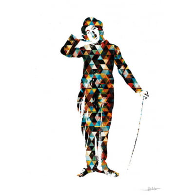 Quadro Chaplin Multicolor por Joel Santos