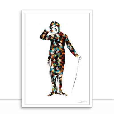 Quadro Chaplin Multicolor por Joel Santos -  CATEGORIAS