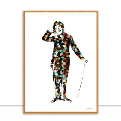Quadro Chaplin Multicolor por Joel Santos -  CATEGORIAS