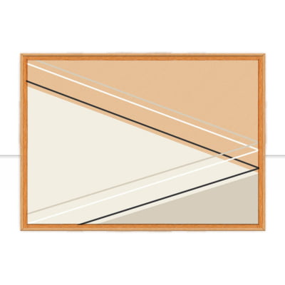 Quadro Cortês triangular II por Larissa Ferreira -  CATEGORIAS