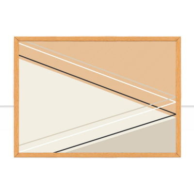 Quadro Cortês triangular II por Larissa Ferreira -  CATEGORIAS